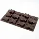 Форма для выпечки печенья Lessner Chef Choco 10261 19,5x34x4 см коричневая
