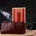 Вместительный вертикальный кошелек из натуральной кожи с тиснением под крокодила CANPELLINI 21644 Бордовый