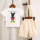 Летний костюм для мальчика Mickey белый 4043, размер 110