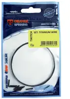 Поводковый материал Ukrspin Orange Spinning титан AFW набор 1м 9кг(20lb)/0.35мм и 20 трубочек (1590-