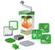 Ручная овощерезка с контейнером Genius Nicer Dicer Кухонный слайсер - терка с насадками 7 в 1