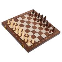 Шахматы на магнитах, шашки, настольная игра деревянные ZOOCEN. Доска (ZC15-2M) 39*39