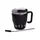 Термокружка Coffee & Tea с трубочкой черная HP-14-23B