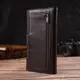 Вертикальное стильное мужское портмоне из натуральной кожи флотар CANPELLINI 21843 Коричневое