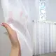 Тюль (3х2,7м.) с креп-шифона с вышивкой. Цвет белый с голубыми и серебристым. Код 1293т 42-0020