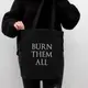 Экосумка GoT "Burn them all", Черный, английский