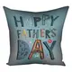 Подушка c принтом габардиновая Happy father's day 50x50 см (5P_TAT003)