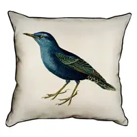 Подушка с мешковины Птичка 45x45 см (45PHB_FLORA004)