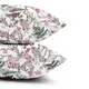 Евро постельное белье с простыней на резинке FLOWERS YARD CS11