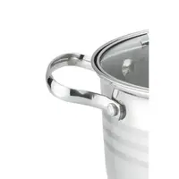 Каструля з кришкою Rainstahl RS-СS-2119-28 28 см 9 л сріблястий