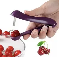Вишнечистка пластиковая 5127 12.5 см фиолетовая