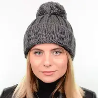 Шапка Lina 17020 темно-серый