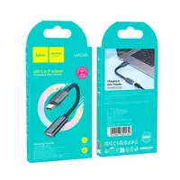 Переходник HOCO Type-C male to iP female charging and data adapter cable UA29A |3A, 0,15m|