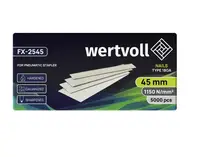 Цвях загартований для пневмостеплера WERTVOLL, 18GA 45 мм/1.0х1.25 мм. Grey (FX-2545)
