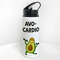 Пляшка для води з трубочкою Avo-cardio 600 мл (PLV_25A057)