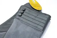 Женские комбинированные перчатки кожа+замша 799s2