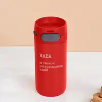Термокружка Stay "Кава зі смаком невиправданих надій", Красный, украинская, Деревянная подарочная коробка с гравировкой, 415 мл