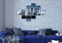Модульні картини триптих, на Полотні нат., 100x155 см, (24x24-2/60х24-2/90x24-2)