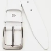 Чоловічий шкіряний ремінь Borsa Leather V1115FX43-white