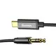 Кабель Baseus USB-C to Mini-jack 3.5 (AUX), 1.2M, Черный (CAM01-01)