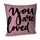 Подушка диванная с бархата You are loved 45x45 см (45BP_18L041)