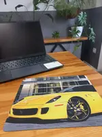Килимок ігровий для миші - Автомобіль - гума + текстиль - найкраща якість - 24х19,5 см