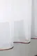 Кухонный (200х170см.) ламбрекен из тюля. Цвет какао с белым. Код 107к