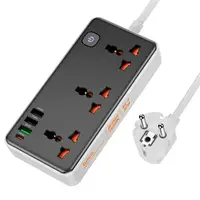 Удлинитель сетевой HOCO Storm 3-position socket AC8A |3USB/1Type-C, PD/QC, 3A/30W|