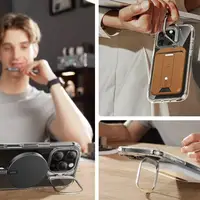 Чохол і скло ESR для iPhone 16 Pro Max - Classic Kickstand Halolock (MagSafe), Cleare (4894240243725)