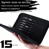 Набор нейлоновых кистей с деревянной ручкой для акварели, акрила, гуаши, масла и нейл-арта, 15 шт