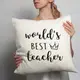 Подушка "World`s best teacher", английский