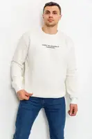 Батник мужской на флисе цвет молочный 215R5044
