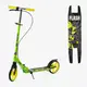 Самокат двухколесный Best Scooter колеса PU 200 мм стальная рама, ручной тормоз, 1 передний амортизатор. Green and Black (150145)