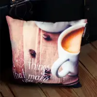 Подушка с принтом габардиновая I love things that make you 50x50 см 5P_WOL026