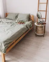 Постільна білизна євро Dushka Home Варена бавовна 20498 200х220 см фісташкова