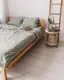 Постельное белье семейное Dushka Home Вареный хлопок 20499 160х215х2 см фисташковое