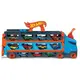 Грузовик-транспортер Hot Wheels Супергонки с 3 базовыми машинками 1:64 (GVG37)