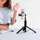 Монопод-трипод HOCO Spring live broadcast holder with fill light K34 |297-1360mm, 4.5-7", BT5.2|