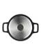 Кастрюля с крышкой Kamille Dublin KM4462 28х12 см 6.5 л черная