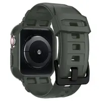 Чохол і ремінець Spigen для Apple Watch (44/45 mm) Rugged Armor Pro 2 in 1, Military Green (062CS26016)