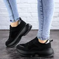 Жіночі кросівки Fashion Negrita 2056 36 розмір 23 см Чорний