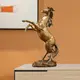 Золотая статуэтка лошади RESTEQ 29,5 см — фигурка коня на дыбах, изысканный декор для интерьера и подарка