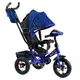 Велосипед 3-х колесный детский "Best Trike" надувные колеса, фара, с USB, пульт. Blue (125071)
