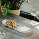 Сервировочное блюдо для подачи закусок 33.5х15х2 см стеклянное овальное HP-YH-25