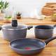 Сковорода ВОК Tefal Hard Stone D4561932 28 см серая
