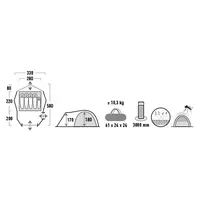 Палатка High Peak Amora 5.0 Nimbus Grey (11576)