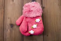 Детские варежкие утепленные коралловые 5312-7