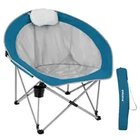 Крісло розкладне з підголівником Wejoy MOON XL WF2203 cyan/grey
