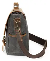 Портфель текстильный Vintage 20063 Cерый