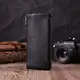 Вместительная кожаная ключница на молнии ST Leather 22556 Черный